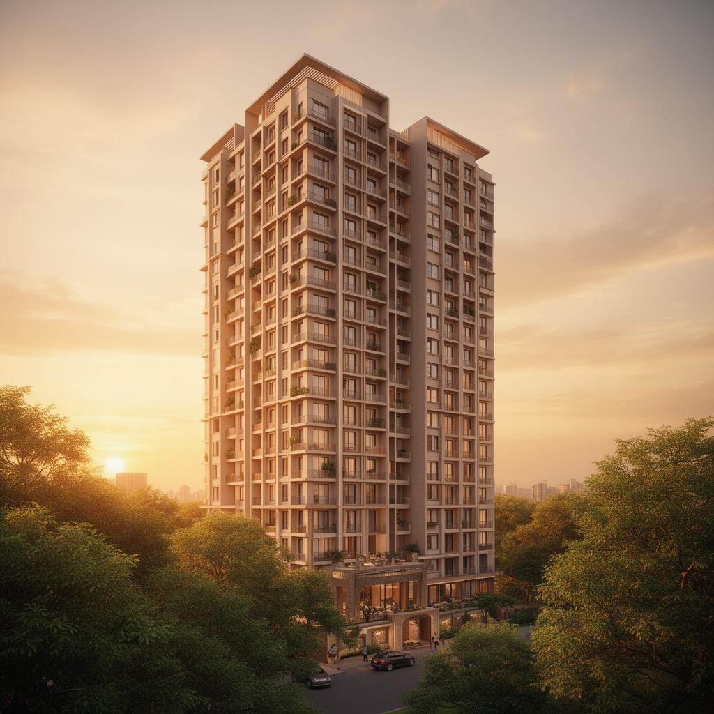 Premium residential apartment in Jamshedpur at sunrise